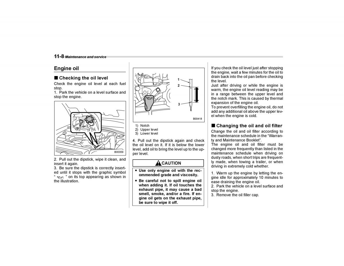 Subaru Forester I 1 owners manual / page 281