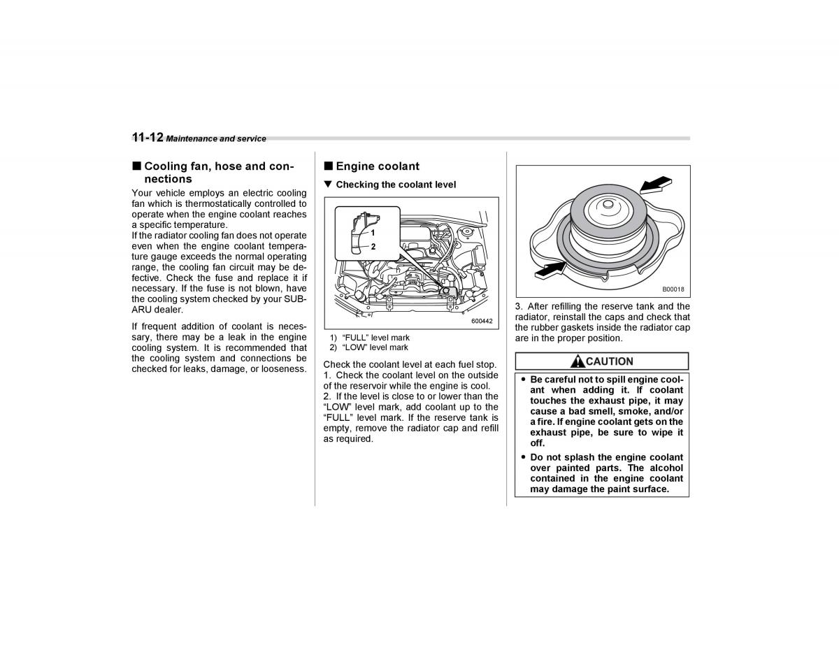 Subaru Forester I 1 owners manual / page 285