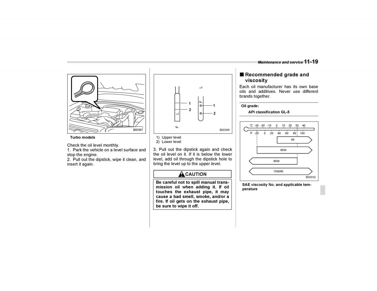 Subaru Forester I 1 owners manual / page 292