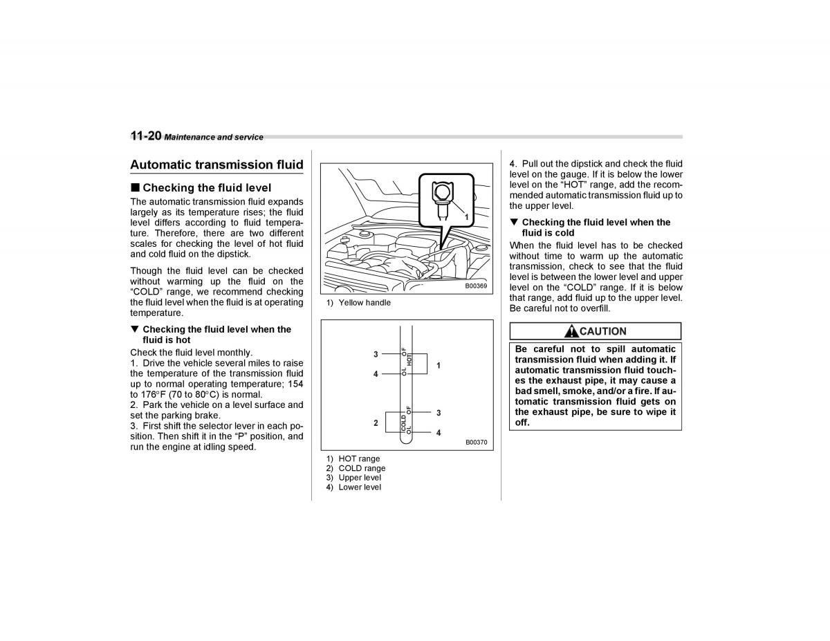 Subaru Forester I 1 owners manual / page 293