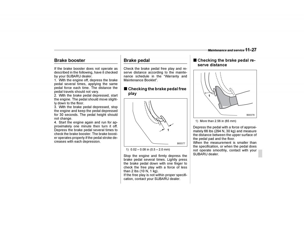 Subaru Forester I 1 owners manual / page 300