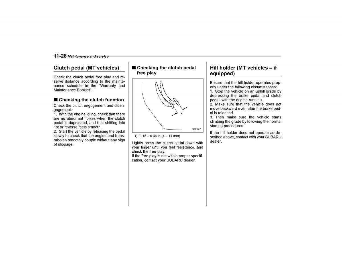 Subaru Forester I 1 owners manual / page 301