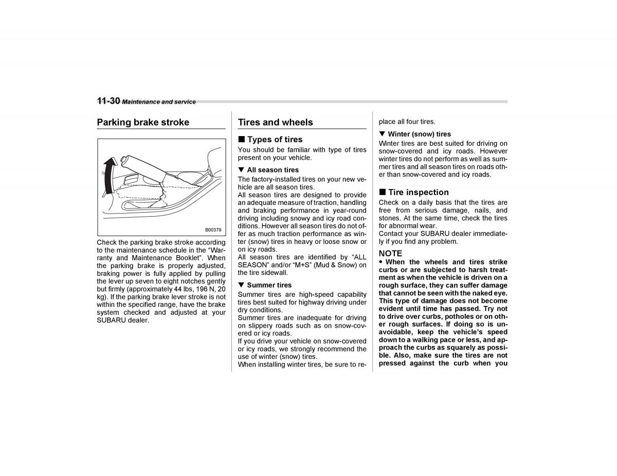 Subaru Forester I 1 owners manual / page 303