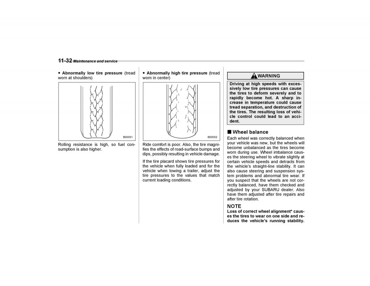 Subaru Forester I 1 owners manual / page 305