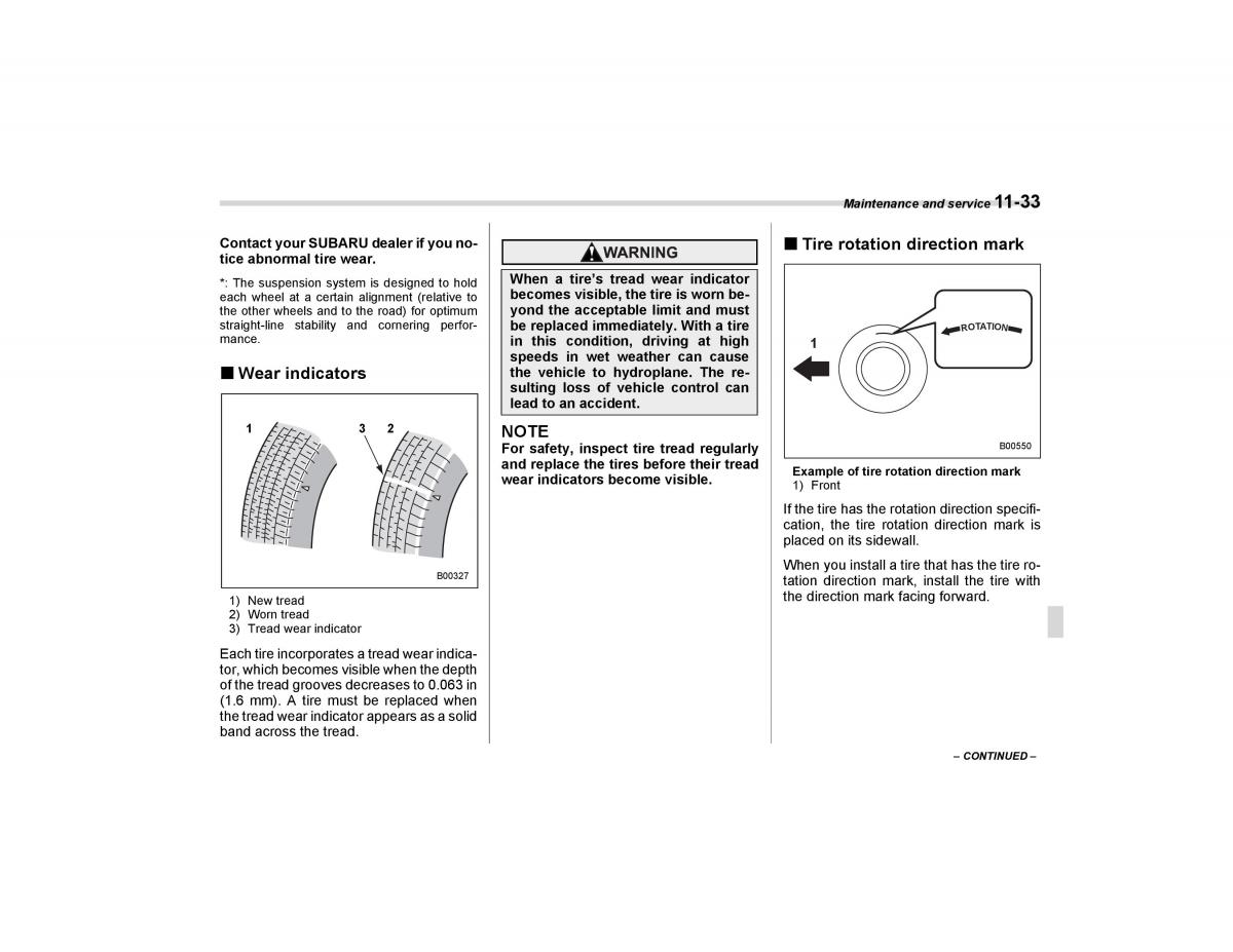 Subaru Forester I 1 owners manual / page 306