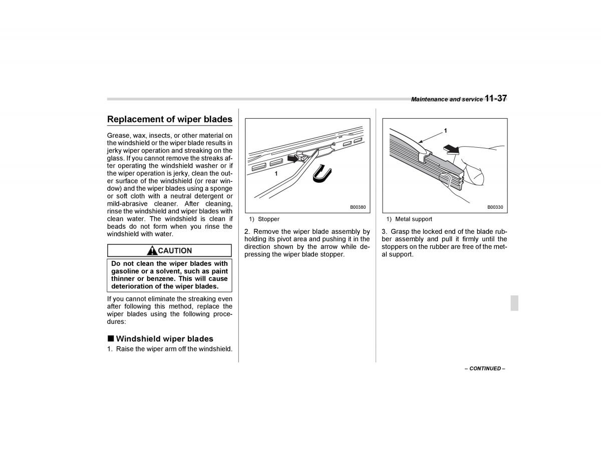 Subaru Forester I 1 owners manual / page 310