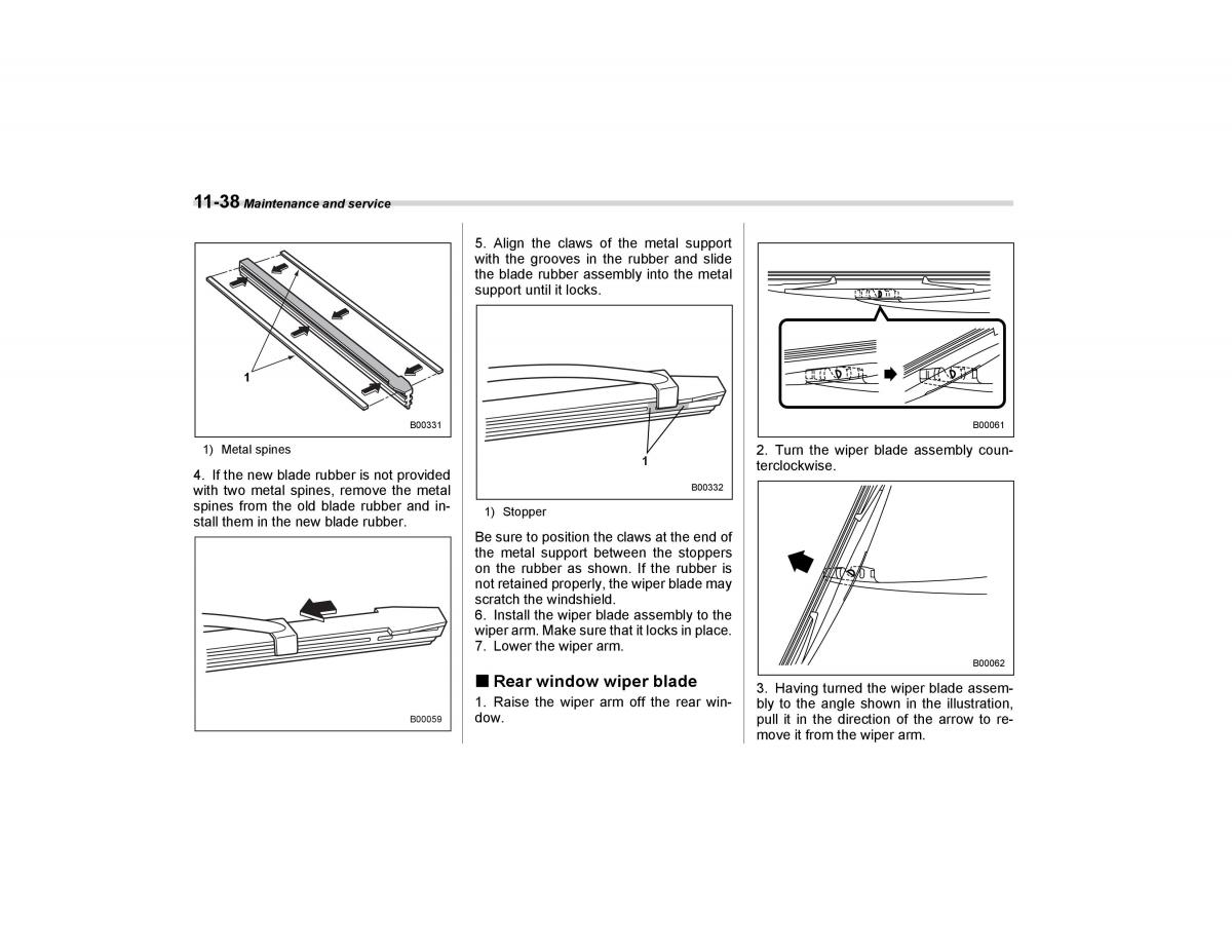 Subaru Forester I 1 owners manual / page 311