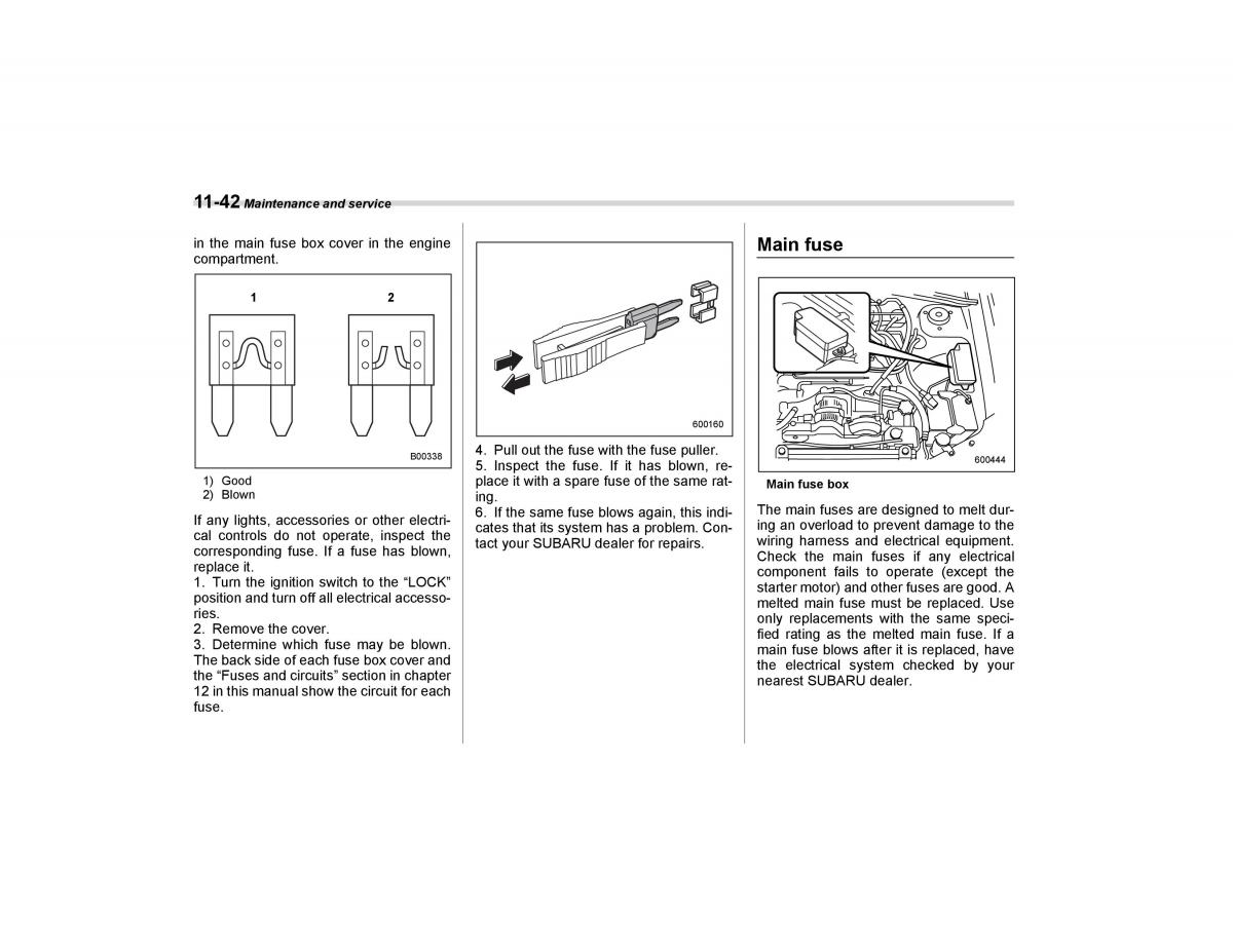 Subaru Forester I 1 owners manual / page 315