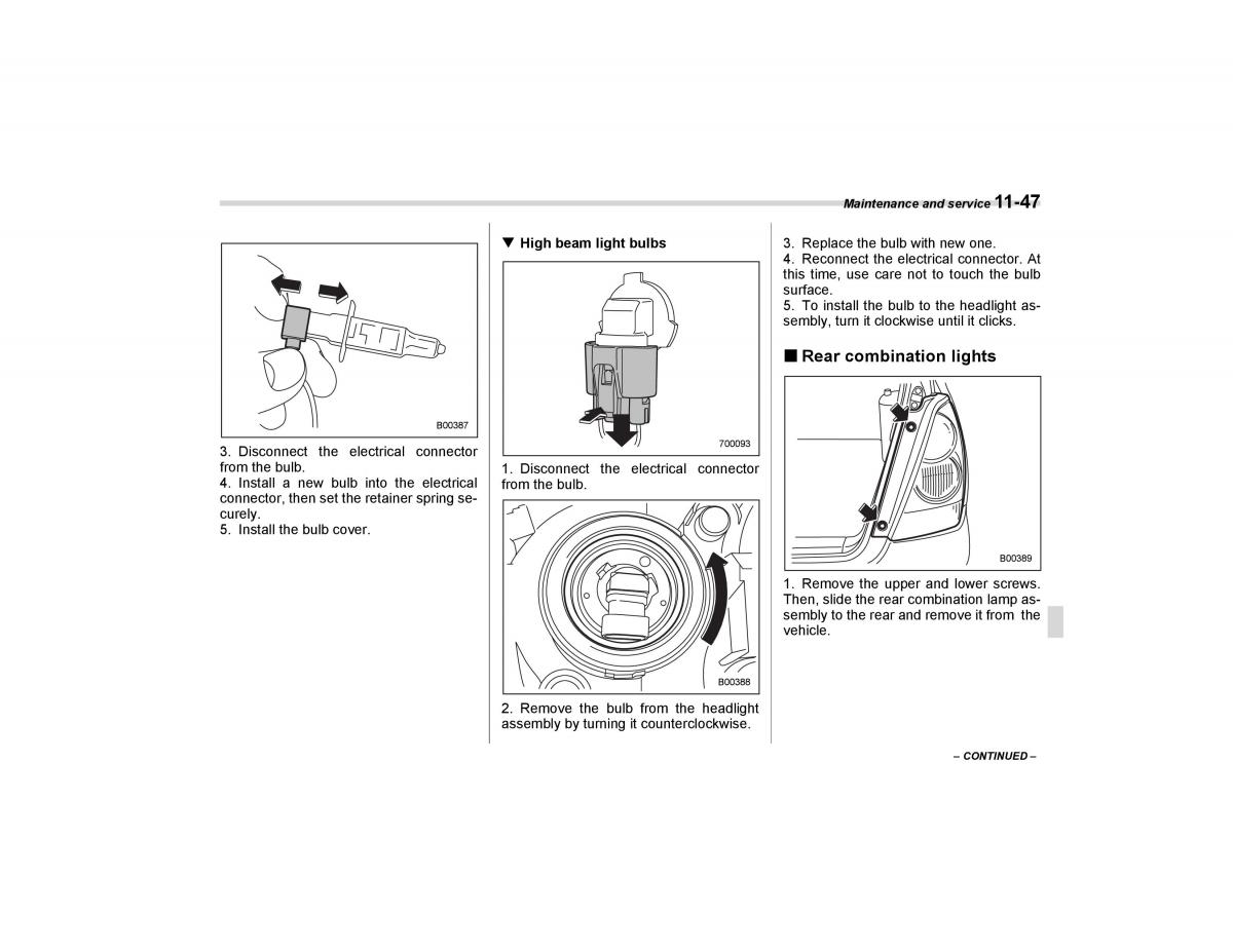 Subaru Forester I 1 owners manual / page 320