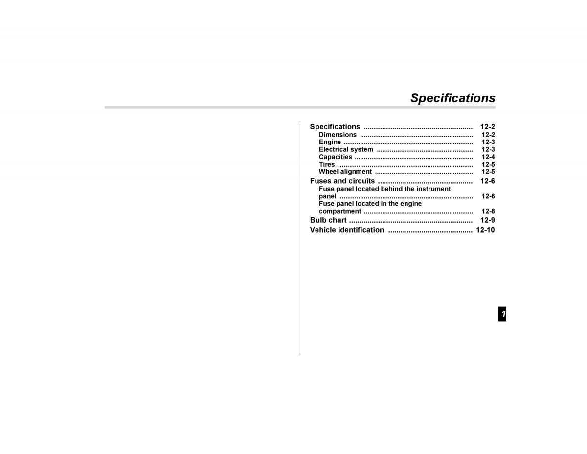 Subaru Forester I 1 owners manual / page 324