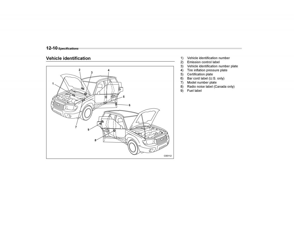 Subaru Forester I 1 owners manual / page 333