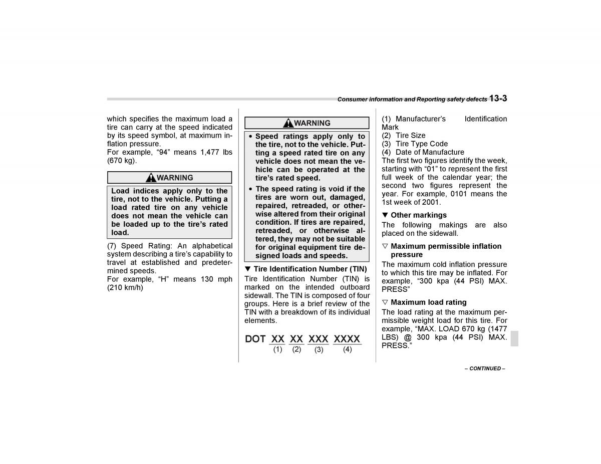 Subaru Forester I 1 owners manual / page 336