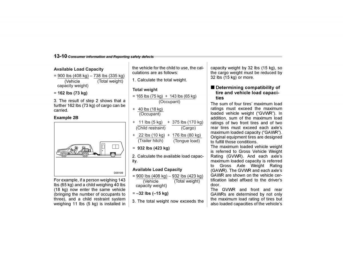 Subaru Forester I 1 owners manual / page 343