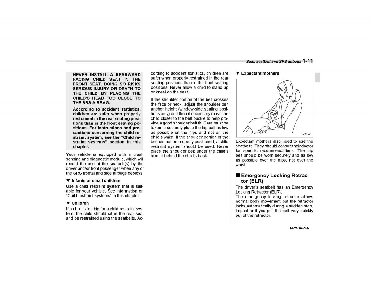 Subaru Forester I 1 owners manual / page 40