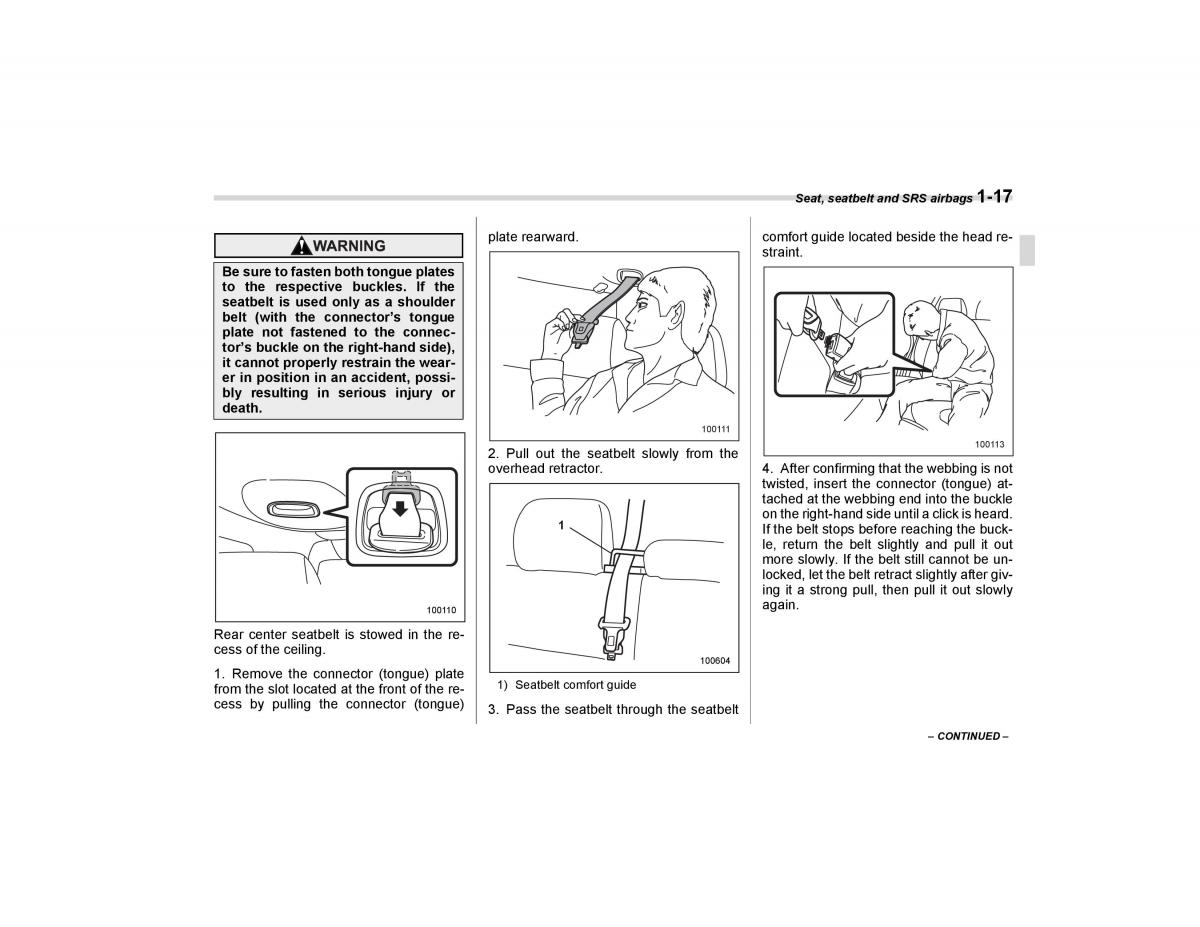 Subaru Forester I 1 owners manual / page 46