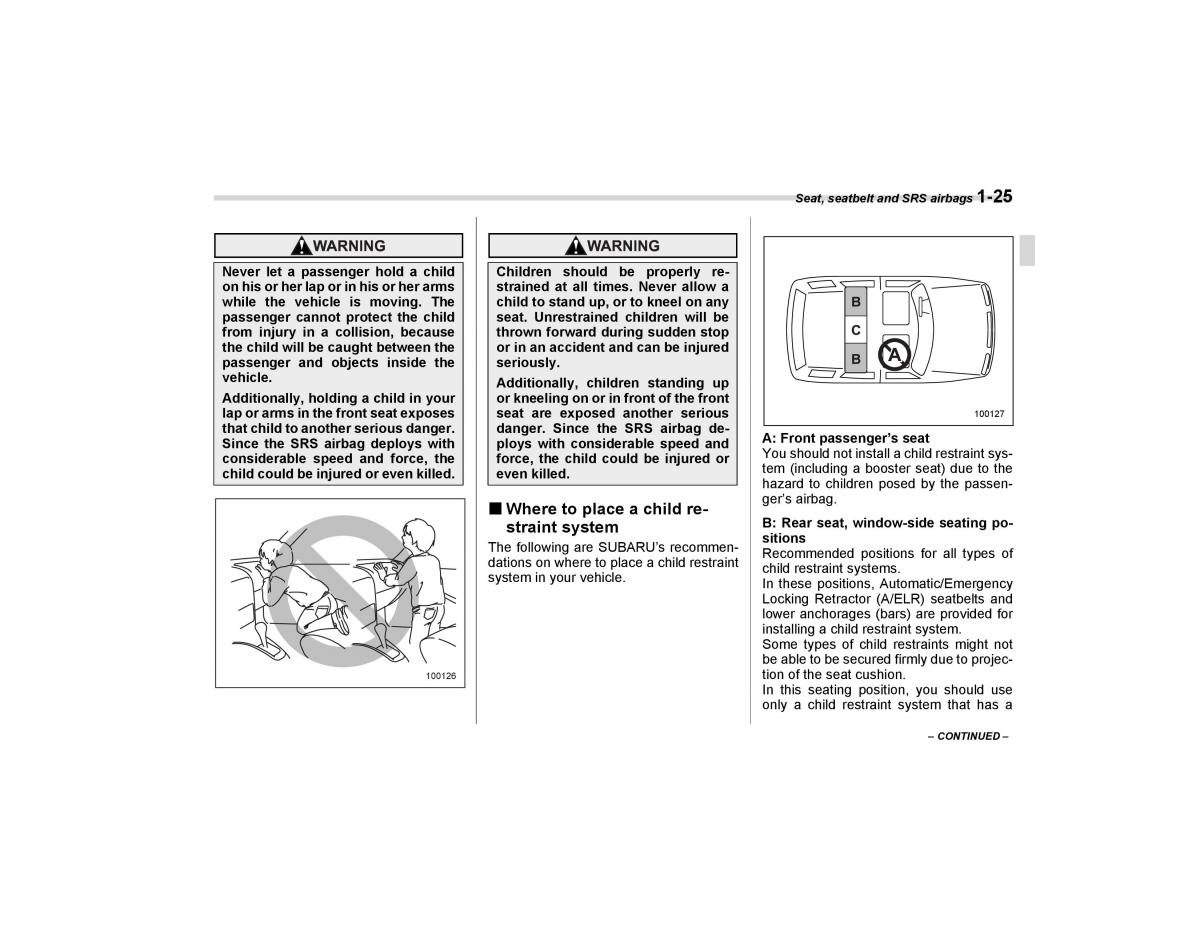 Subaru Forester I 1 owners manual / page 54