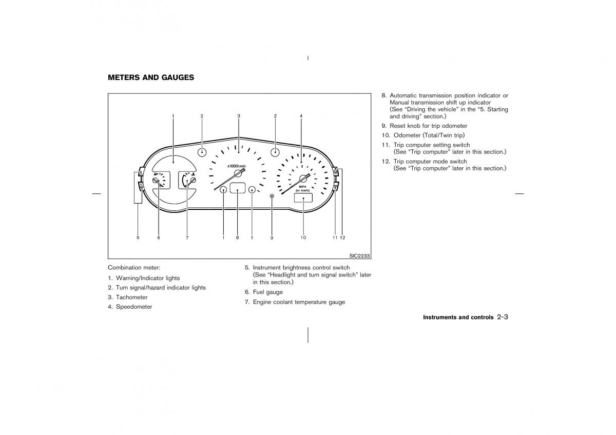 Nissan 350Z Fairlady Z owners manual / page 64