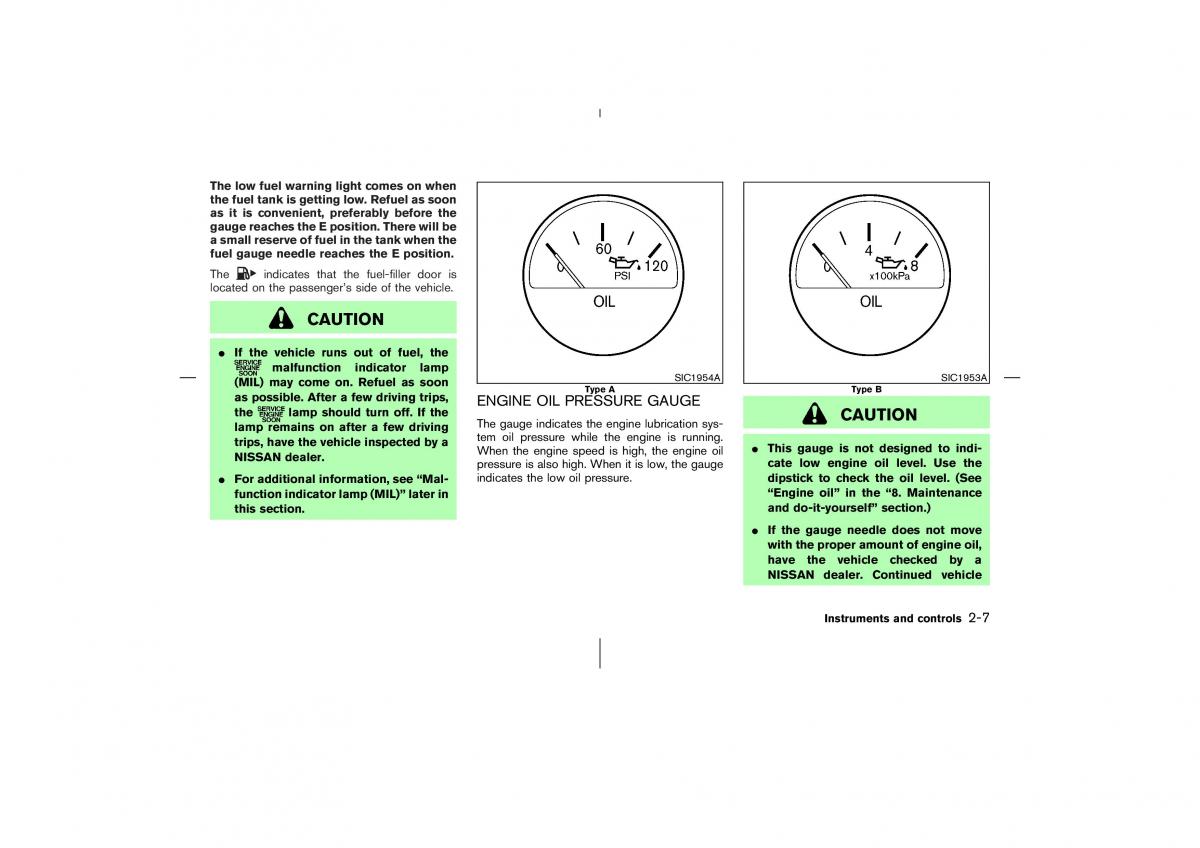 Nissan 350Z Fairlady Z owners manual / page 68