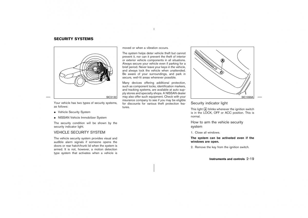 Nissan 350Z Fairlady Z owners manual / page 80