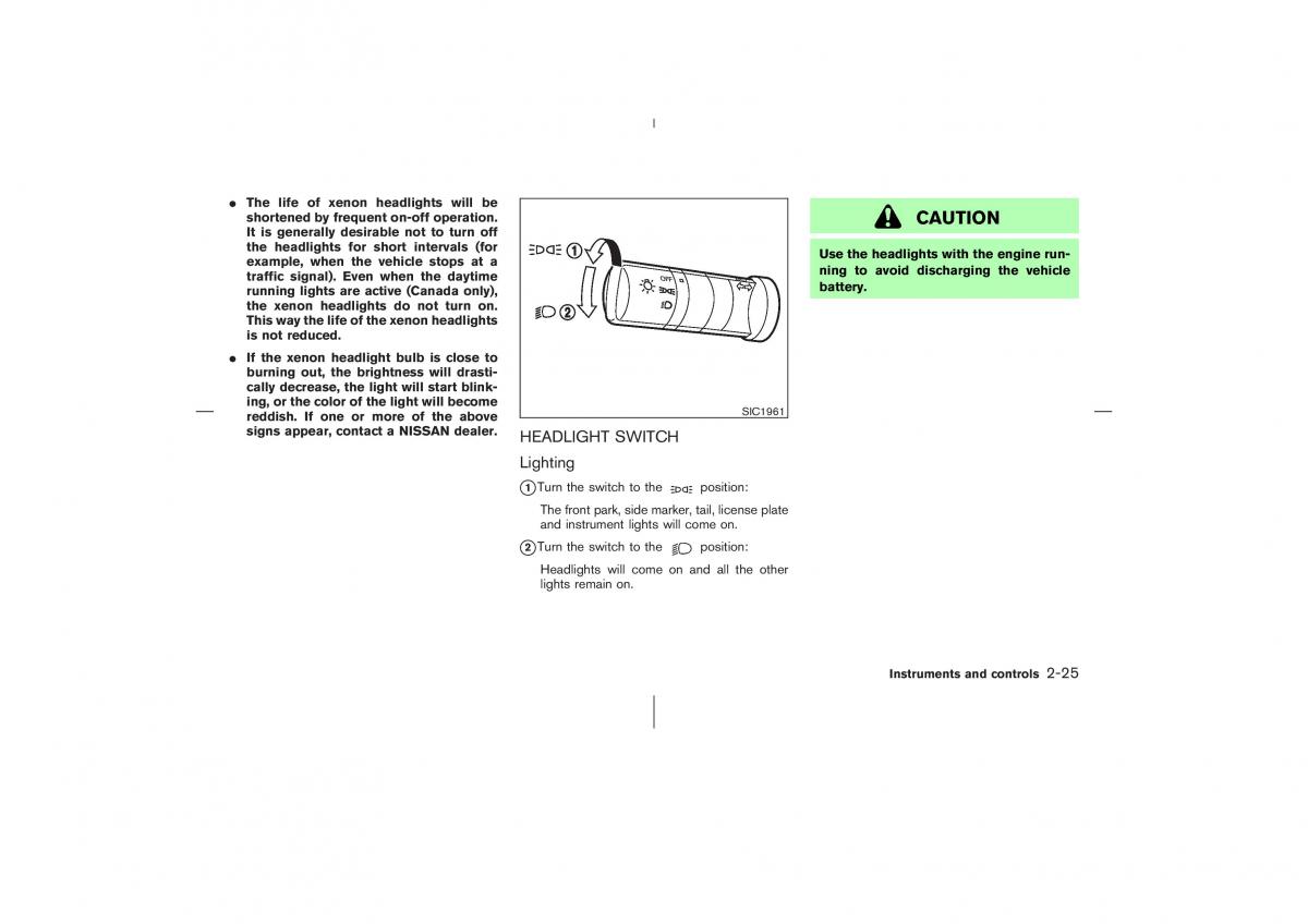 Nissan 350Z Fairlady Z owners manual / page 86