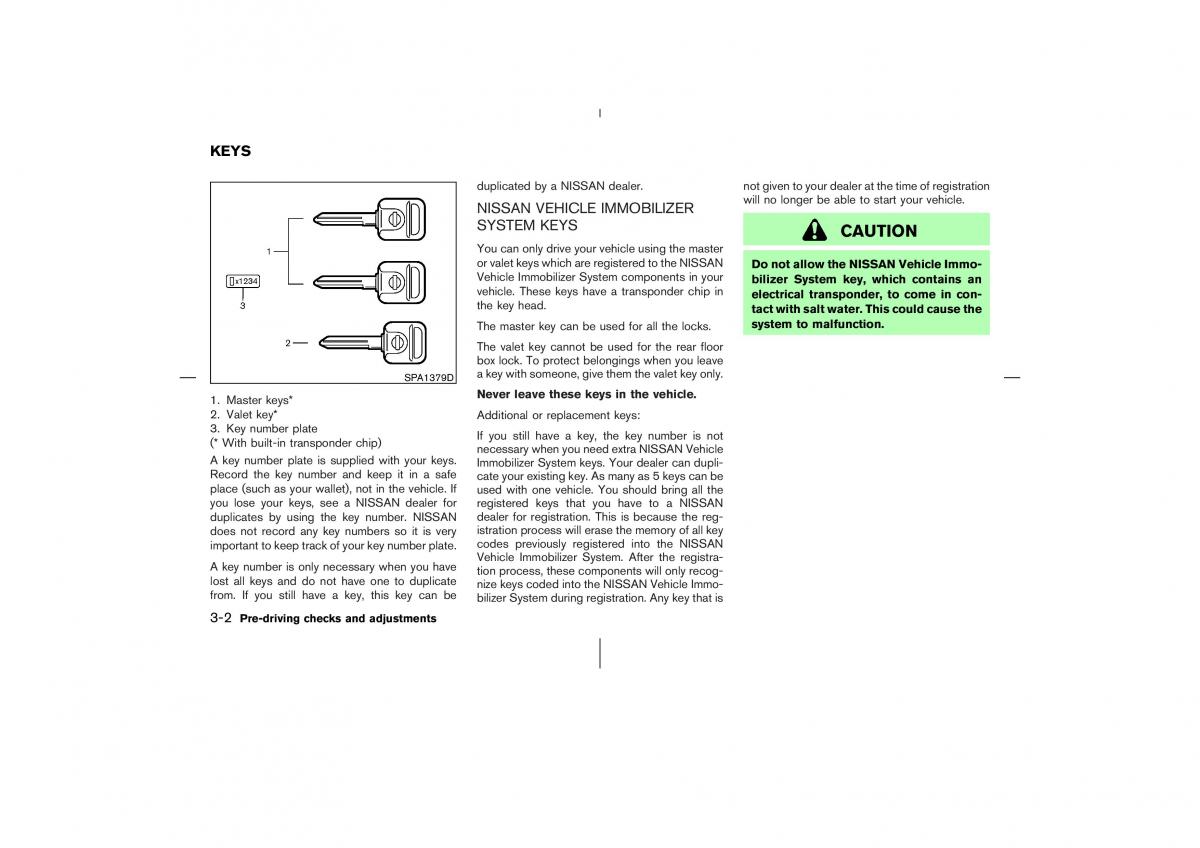 Nissan 350Z Fairlady Z owners manual / page 111