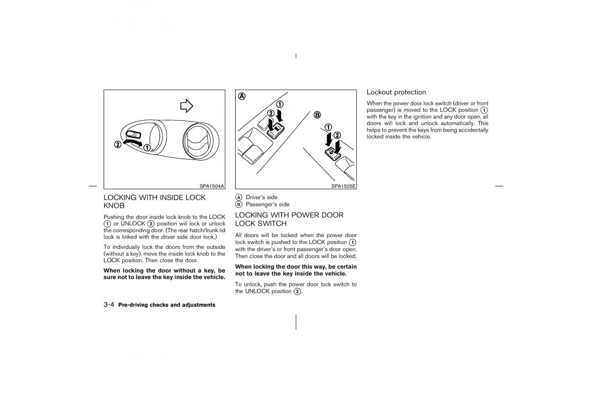 Nissan 350Z Fairlady Z owners manual / page 113