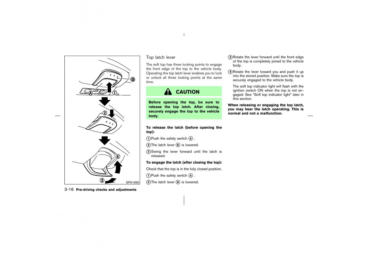 Nissan 350Z Fairlady Z owners manual / page 125