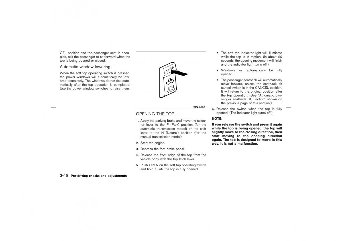 Nissan 350Z Fairlady Z owners manual / page 127