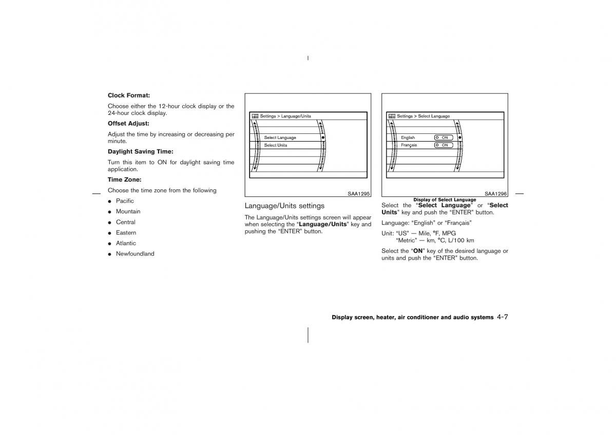 Nissan 350Z Fairlady Z owners manual / page 144