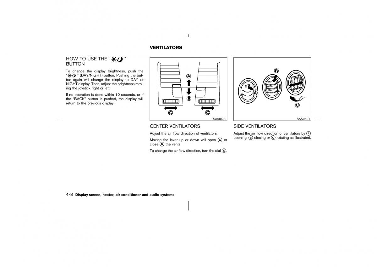 Nissan 350Z Fairlady Z owners manual / page 145