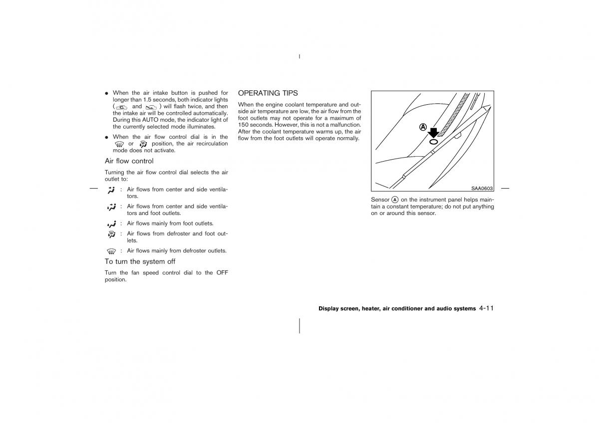 Nissan 350Z Fairlady Z owners manual / page 148