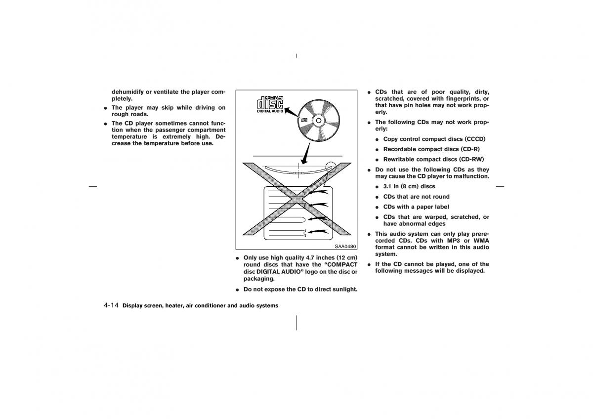 Nissan 350Z Fairlady Z owners manual / page 151