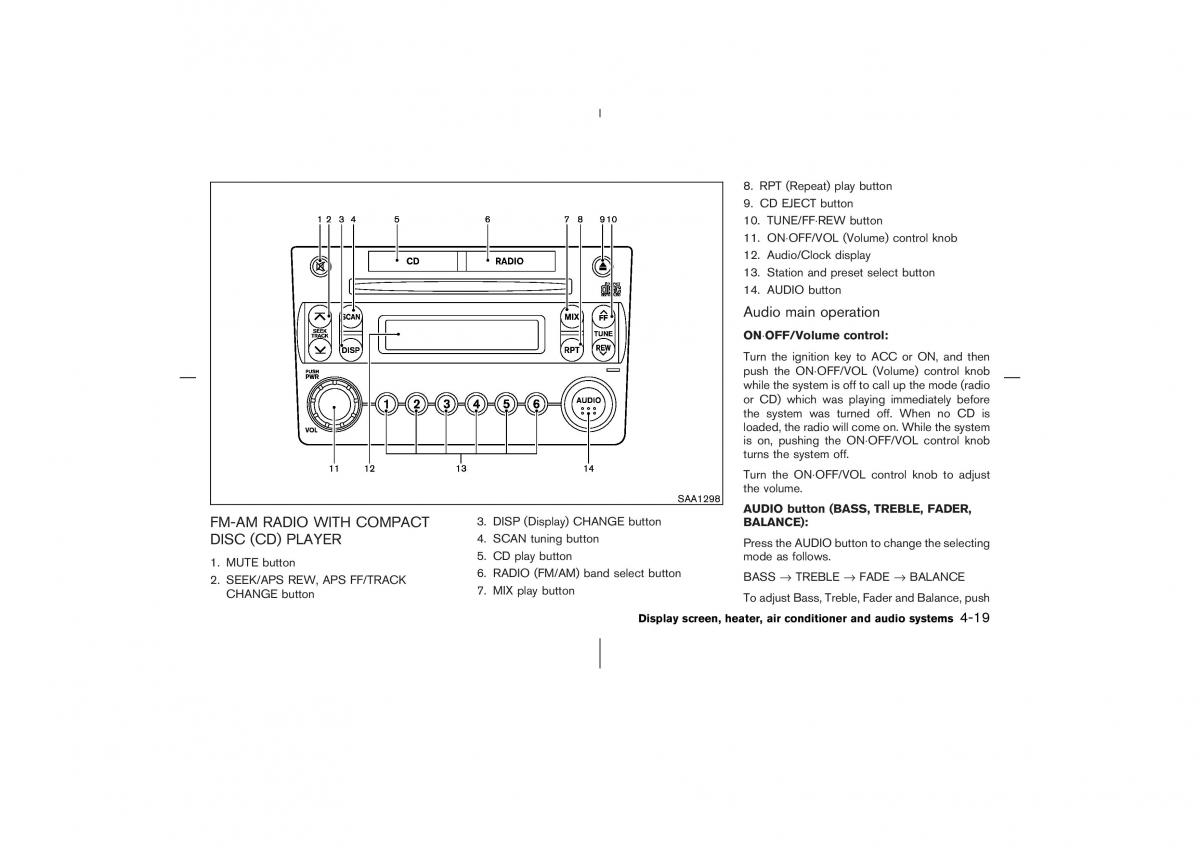 Nissan 350Z Fairlady Z owners manual / page 156