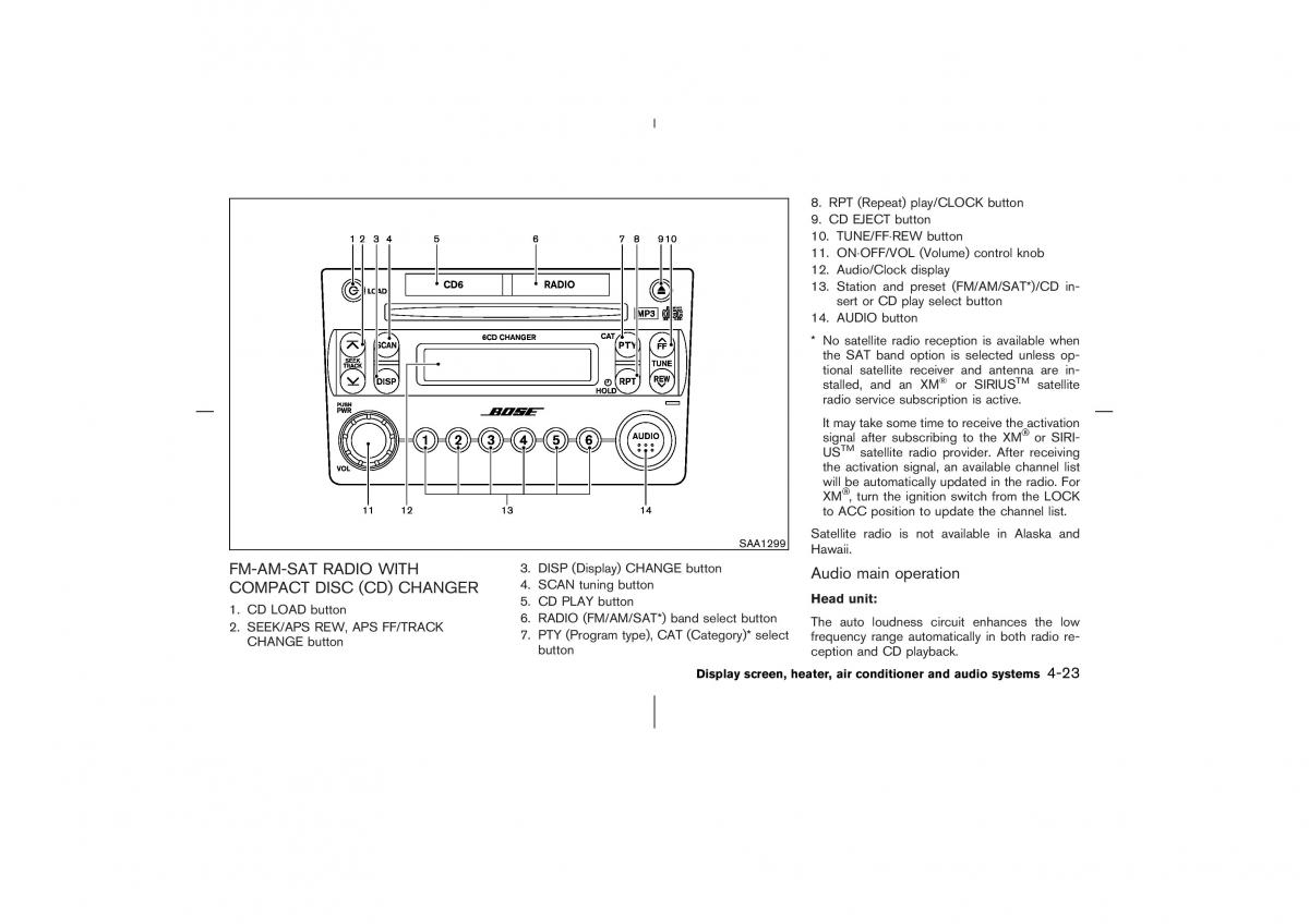 Nissan 350Z Fairlady Z owners manual / page 160