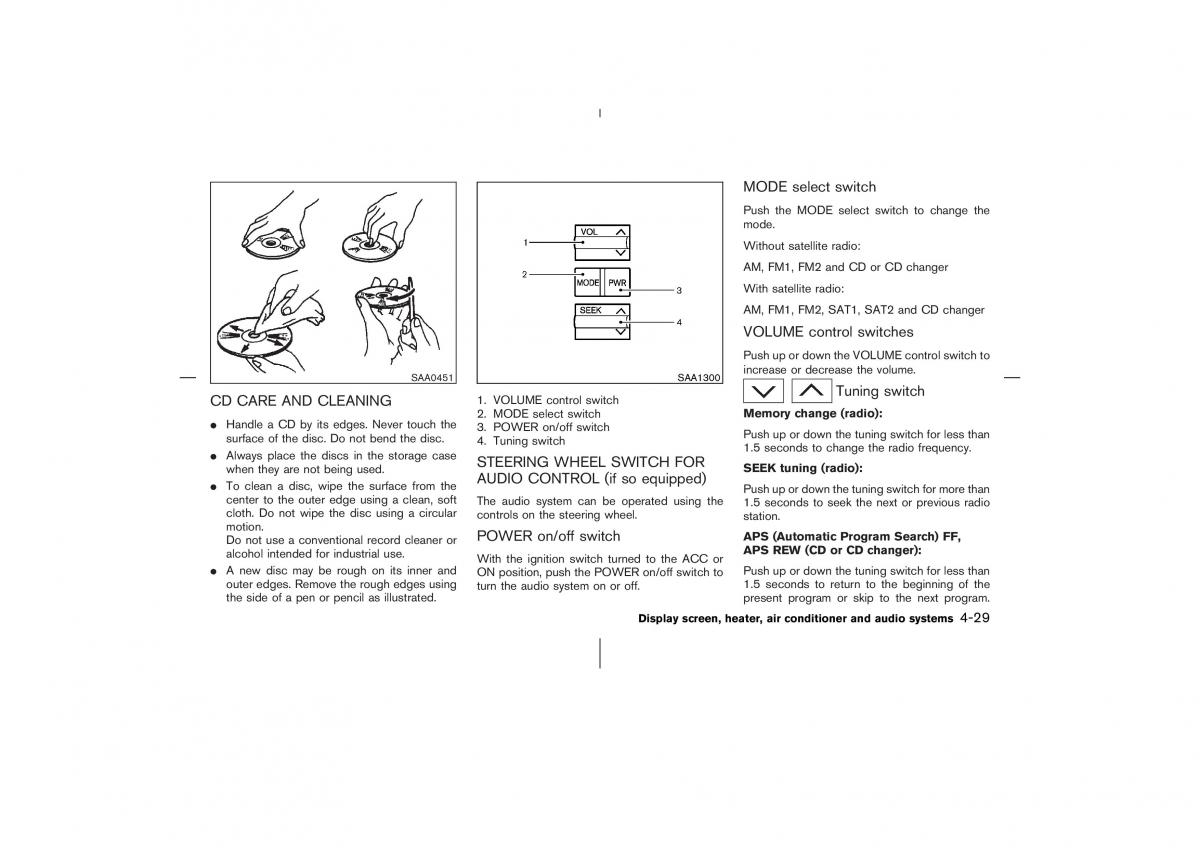 Nissan 350Z Fairlady Z owners manual / page 166