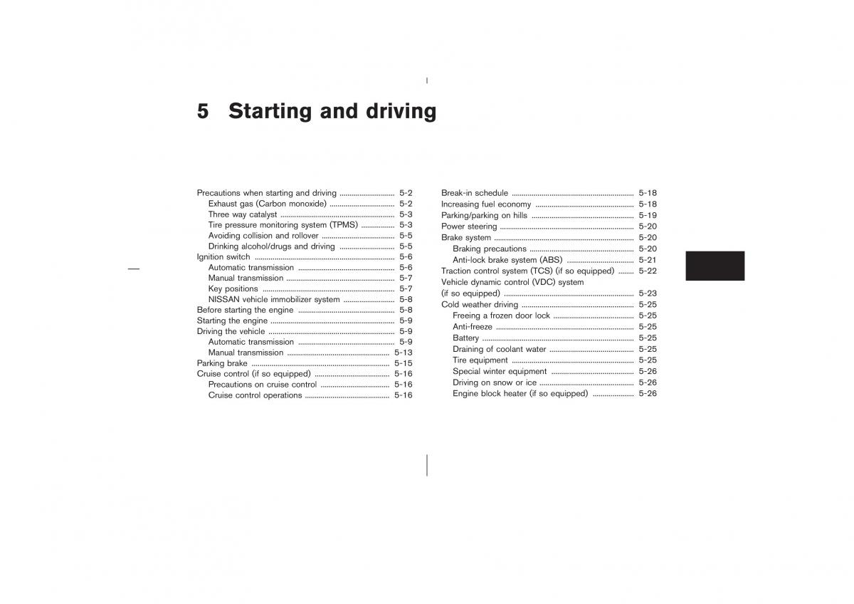 Nissan 350Z Fairlady Z owners manual / page 170