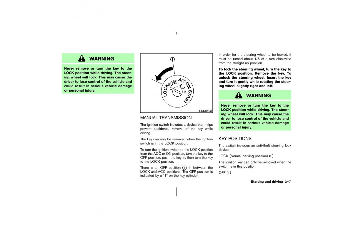 Nissan 350Z Fairlady Z owners manual / page 176