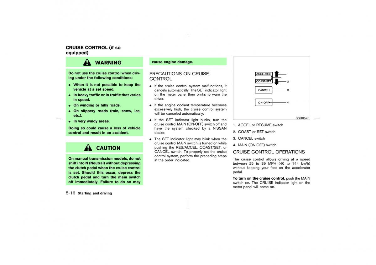 Nissan 350Z Fairlady Z owners manual / page 185