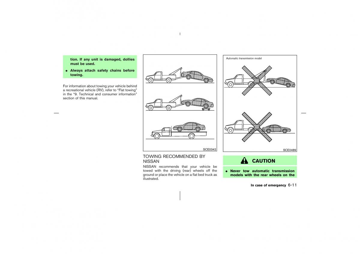 Nissan 350Z Fairlady Z owners manual / page 208