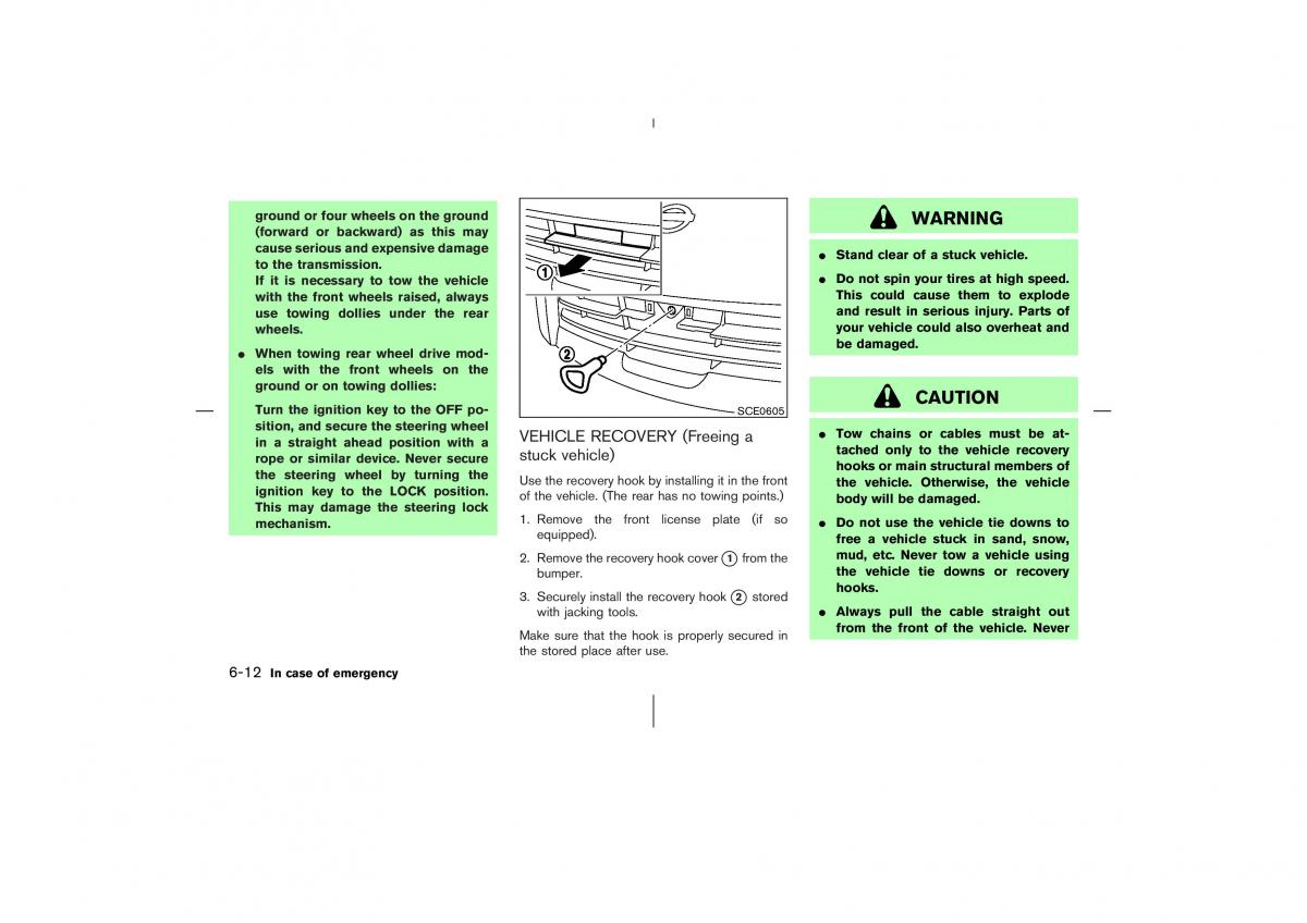 Nissan 350Z Fairlady Z owners manual / page 209