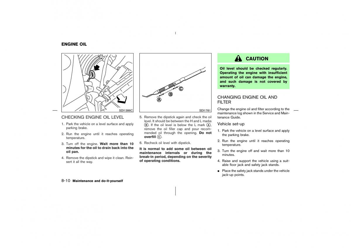 Nissan 350Z Fairlady Z owners manual / page 229