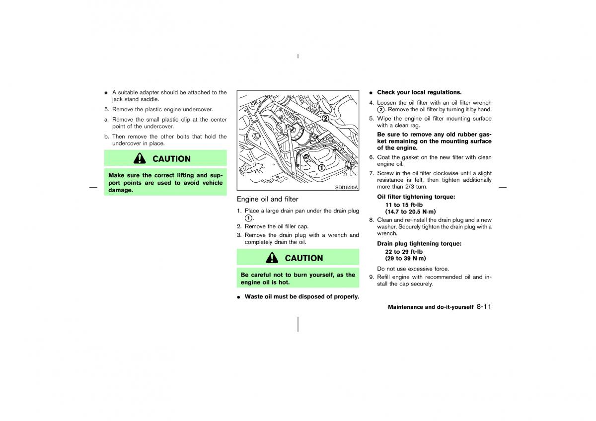 Nissan 350Z Fairlady Z owners manual / page 230