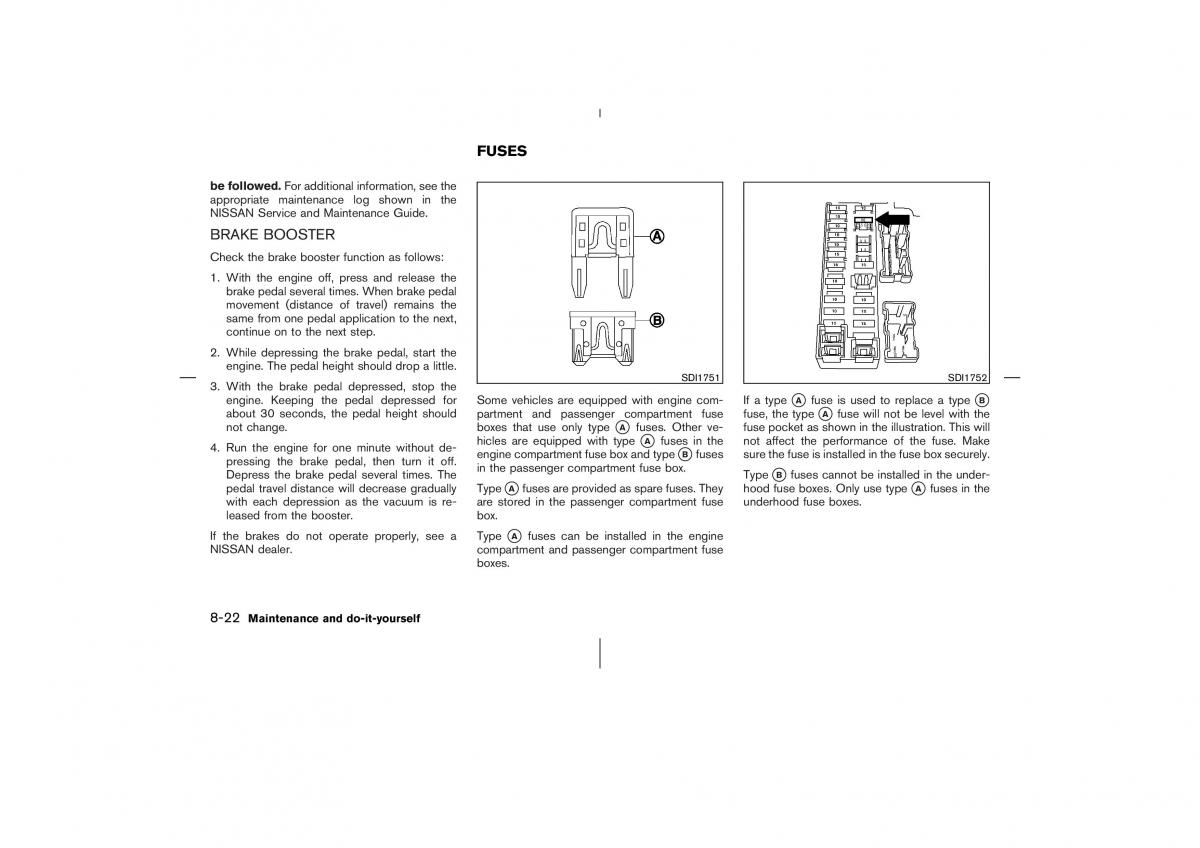 Nissan 350Z Fairlady Z owners manual / page 241