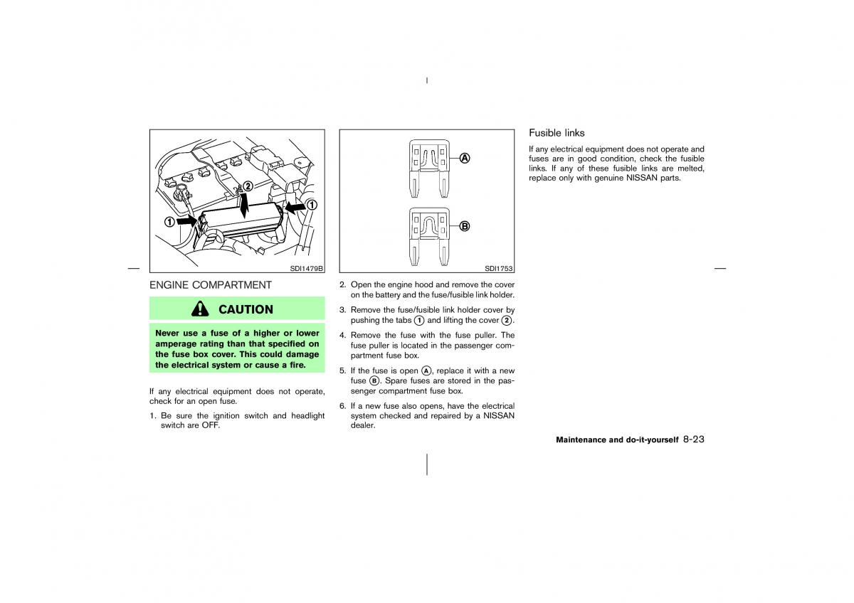 Nissan 350Z Fairlady Z owners manual / page 242