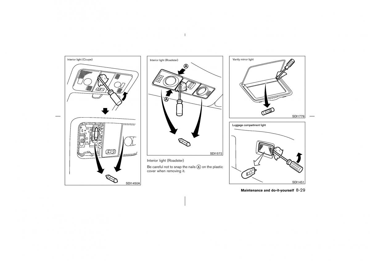 Nissan 350Z Fairlady Z owners manual / page 248