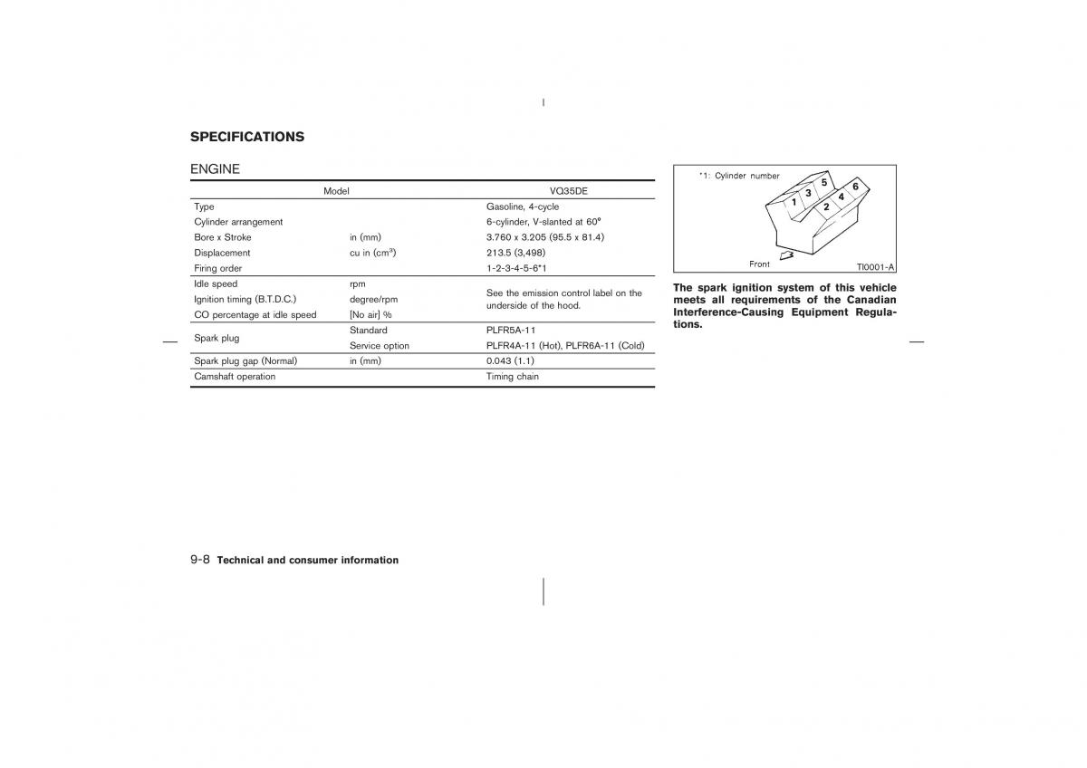 Nissan 350Z Fairlady Z owners manual / page 267