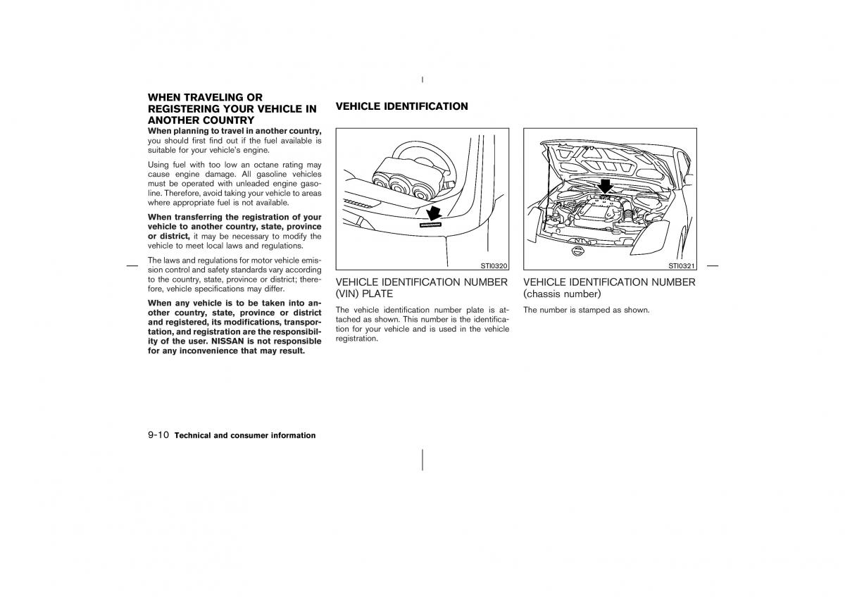 Nissan 350Z Fairlady Z owners manual / page 269