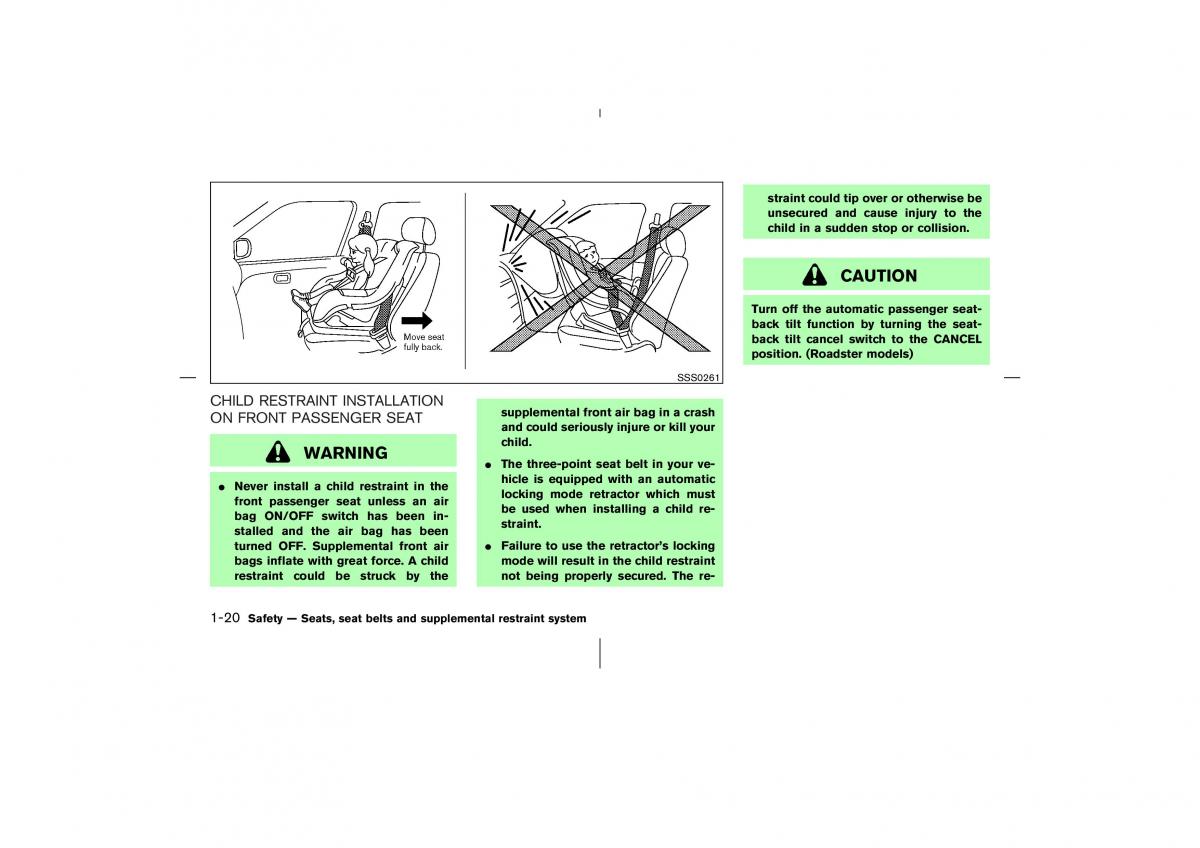 Nissan 350Z Fairlady Z owners manual / page 37