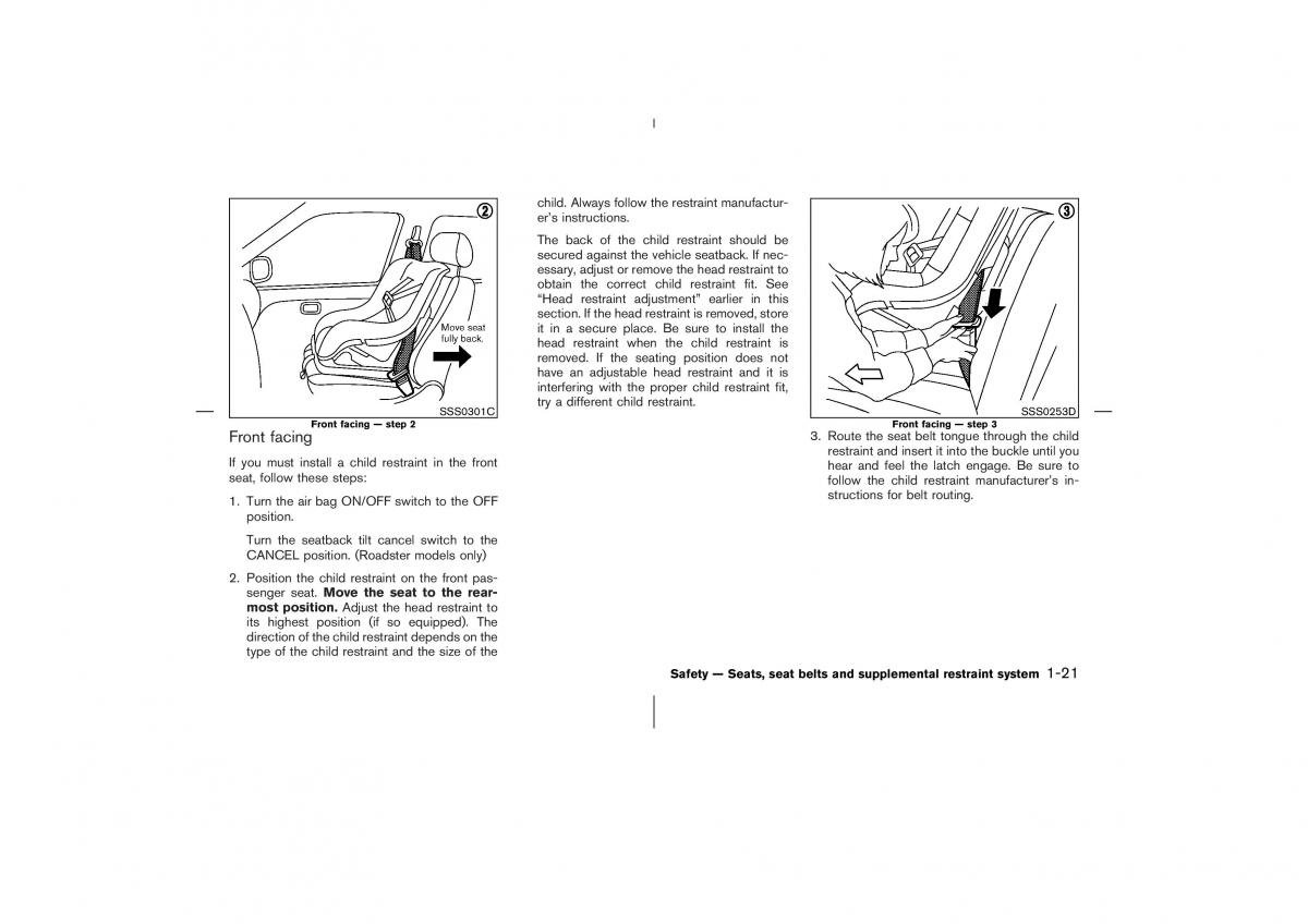 Nissan 350Z Fairlady Z owners manual / page 38