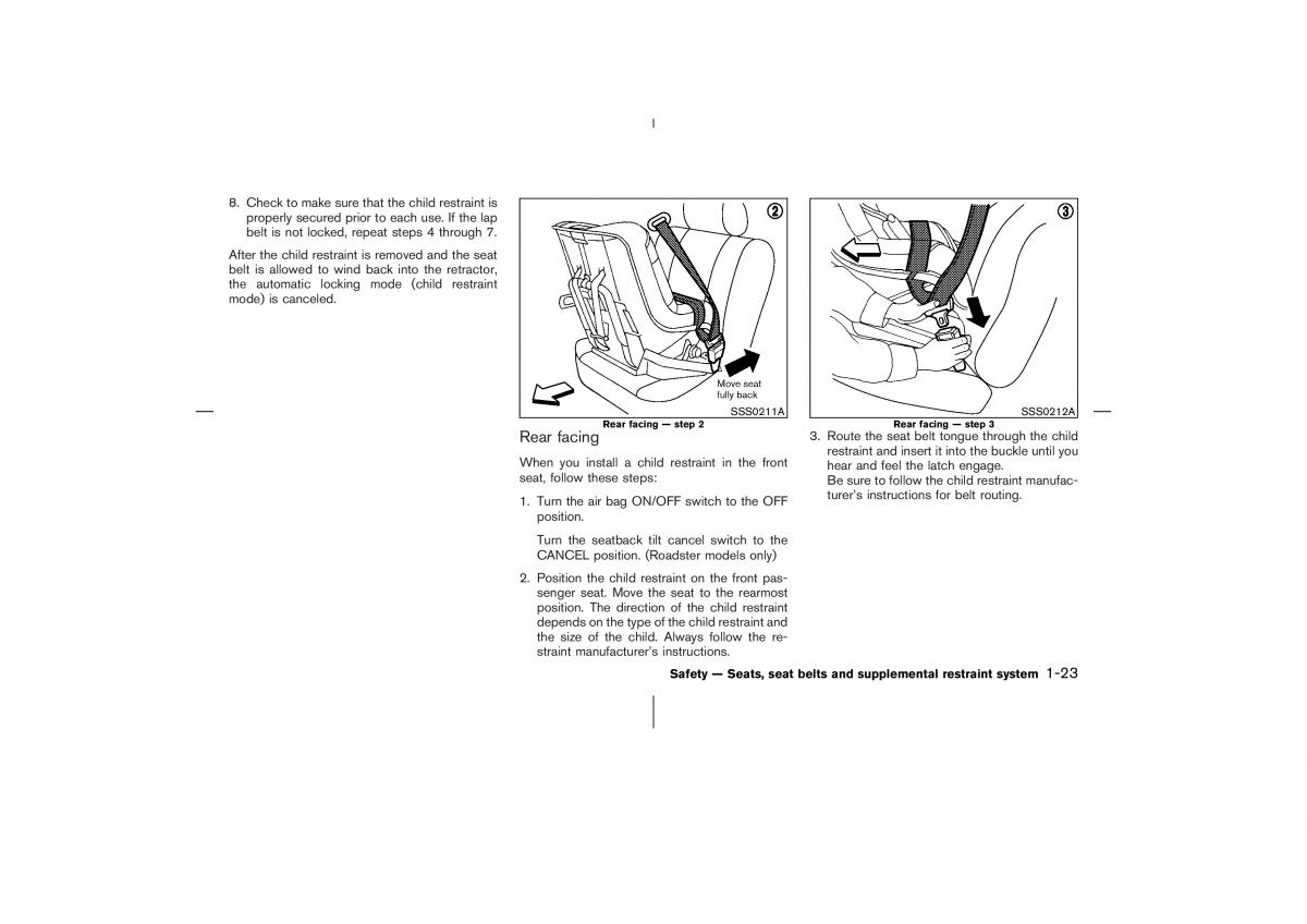 Nissan 350Z Fairlady Z owners manual / page 40